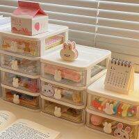 （A VOGUE）☃ﺴ Desktop storage box drawer multi-layer hair decoration cabinet cosmetics jewelry