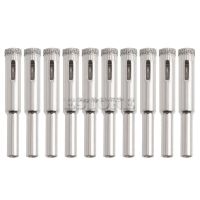 HH-DDPJ10pcs 5mm 6mm 8mm 10mm 12mm Diamond Coated Core Drill Bits Hole Saw Glass Tile Ceramic Marble Whosale