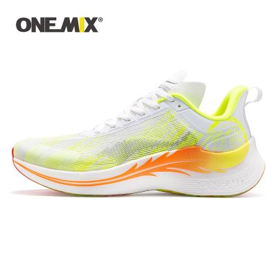 ONEMIX Summer Breathable Mesh PRO Running Shoes For Men Light Weight Marathon Shock Absorption Support Male Walking Sneakers