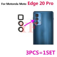 10Set สําหรับ Motorola Moto Edge 20 Pro S Pro Edge 30 Fusion Neo Edge S30 กล้องหลังกระจกเลนส์ฝาครอบพร้อมสติกเกอร์กาว