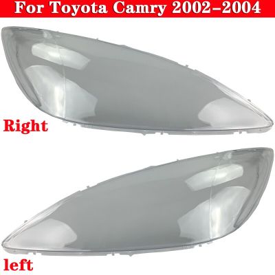 สำหรับ Toyota Camry 2002 2003 2004รุ่นยุโรปและอเมริกาโปร่งใสไฟหน้าแก้วโคมไฟ Shade ไฟหน้าเลนส์ Cover