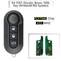 CN017002 For FIAT Ducato Bravo 500L Key M.Marelli BSI System Remote Key With PCF7946 ID46 chip 433MHZ SIP22