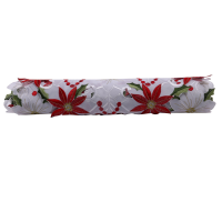 4X Christmas Embroidered Table Runner, Luxury Holly Poinsettia Table Runner for , 15 x 70 Inch