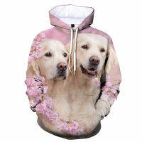 2023 NewNewest Lador Retriever 3D Hoodie บุคลิกภาพแฟชั่นสัตว์เลี้ยงสุนัขผู้ชายผู้หญิงสนุก Casual Hip-Hop Pullover Hoodie