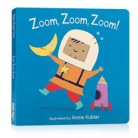 Original English picture book zoom, zoom! Classic nursery rhymes, cardboard books, English early education for young children, parent-child interactive books, child S play