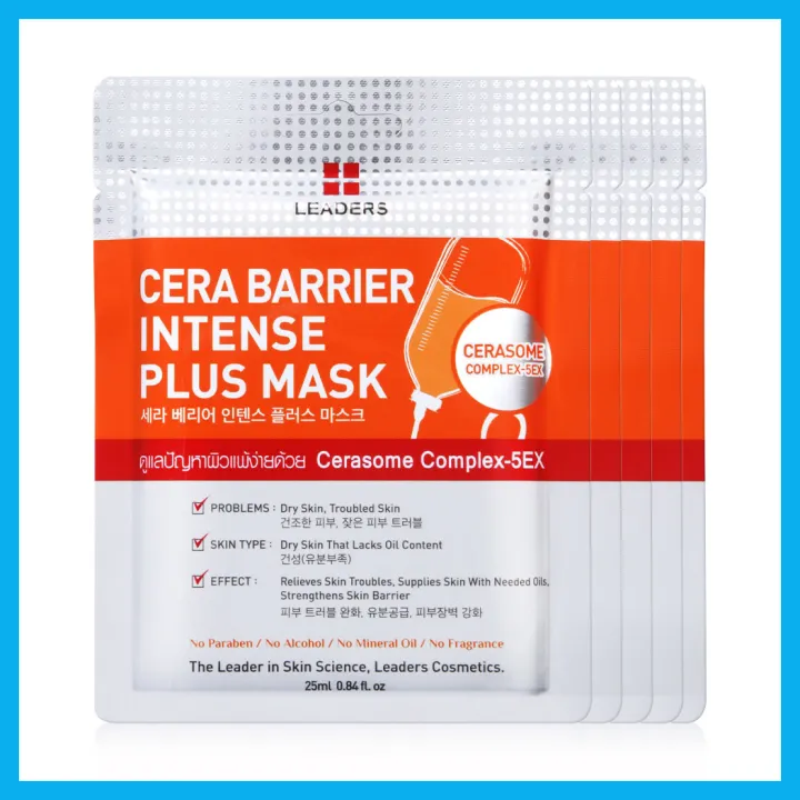 แพ็คห้า-leaders-cera-barrier-intense-plus-mask-25ml