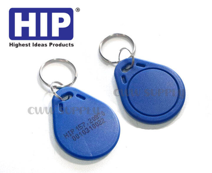 hip-key-tag-proximity-125-khz-คีย์แท็กสีน้ำเงิน-แบบอ่านอย่างเดียว-ใช้แทนคีย์การ์ดได้-พกพาสะดวก-สามารถใส่กับพวงกุญแจได้