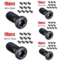 10 ชิ้น M2.5 M3.5 M4 Torx สกรูสำหรับแทนที่คาร์ไบด์แทรกเครื่องกลึง CNC เครื่องมือ Ultra Thin Super Low Flat Wafer หัวสกรู Bolt อะไหล่ - Faewer