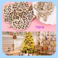 LNLQV 10pcs/set Party Supplies Pendant Gifts Wooden Ornaments Elk Christmas Tree Decoration Xmas Hanging