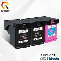 QSYRAINBOW Befon 67XL Ink Cartridge Compatible For HP Deskjet 6052 6055 2774 4120 4122 4125 4135 4136 6052 6055 Printer