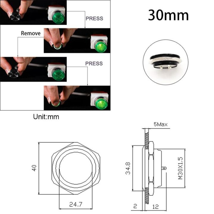 12-16-19-22-25-30mm-electric-waterproof-power-12v-led-light-momentary-short-mini-push-button-switch-pressure-latching-fix-on-off