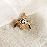 Masonic Square และเข็มทิศ G Lapel Pins เข็มกลัด Freemasons Enter Apprentice ป้ายโลหะ Craft ฟรี Masons ของขวัญ