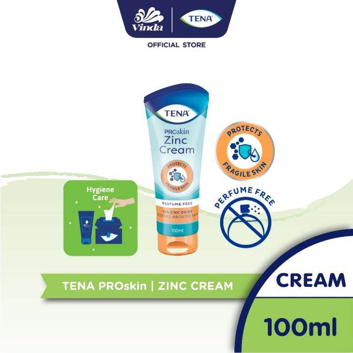 TENA ProSkin Zinc Cream (100ml) Lazada