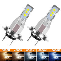 H7หลอดไฟ Led ไฟหน้า Super Bright 16000LM H4 H1 H11 H9 9005 HB3 9006 HB4ไฟตัดหมอกรถขับรถวิ่งน้ำแข็งสีฟ้า12V