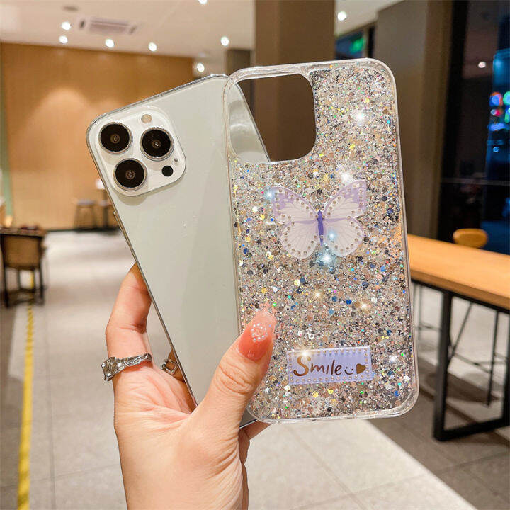 เคสใส่โทรศัพท์ลายผีเสื้อระยิบระยับสุดหรูสำหรับ-oppo-reno-10-5g-เคสโทรศัพท์ซิลิโคนนิ่มกันกระแทก-oppo-reno-10-reno10-pro-reno-10-pro-ฝาครอบ-oppo-reno-10pro-plus-5g