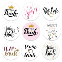 24/48pcs Bachelorette Stickers Label Bride Bridesmaid Tribe Squad Hen Night Sticker To Wedding Supplies