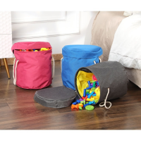 Toys Storage Bags Kids Play Mat Toy Portable Cleanup Organizer Storage Bucket Bags For Kids Toy Organizer