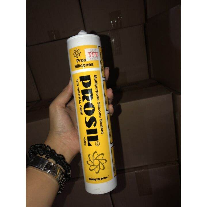 Prosil Silicone Sealants Clear Silver Gray White Black Lazada PH
