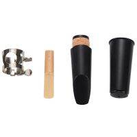 3X Black Plastic B Flat Clarinet Mouthpiece &amp; Cap Clamp Woodwind Instruments