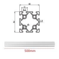 500มิลลิเมตรความยาว4040 T สล็อตคู่กรอบอัดขึ้นรูปรางอลูมิเนียม2023ขึ้นอยู่กับสำหรับเครื่องพิมพ์3d Cnc เลเซอร์พลาสม่า