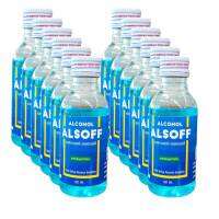 แพ็ค 12 ขวด (60 มล.ต่อขวด) แอลซอฟฟ์ Alsoff แอลกอฮอล์ แอลกอฮอล์น้ำ 70% เอทานอล Ethanol Alcohol ล็อตใหม่ๆ เก็บใช้ได้นาน 5 ปี