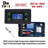 DM DC12 ~ 36V-99 ~ 999 ℃ สวิตช์เอาต์พุต ZFX-TW01กราฟฟิตีอัจฉริยะอุณหภูมิสูงตัวควบคุมอุณหภูมิดิจิตอลไวไฟรีโมตคอนโทรล K เทอร์โมคัปเปิล