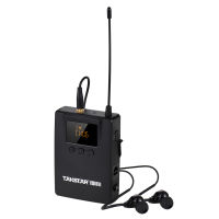 TAKSTAR ตัวรับสัญญาณระบบเสียงแบบไร้สาย WPM-300R พร้อมตัวรับสัญญาณ UHF Bodypack หูฟังชนิดใส่ในหูจอแสดงผล LED ดิจิตอลสำหรับเครื่องแปลอัตโนมัติในสตูดิโอเวที