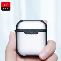 ✠✧ Luxury Earphone Bag For Apple AirPods 2 Cover Airbags Bumper Transparent Case Hook for For Airpods Headphone Waterproof Cases