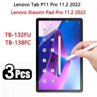 กระดาษ (3แพ็ค) เช่นฟิล์มสำหรับแท็บ Lenovo P11 Pro 2022 11.2 TB-132FU TB-138FC ฟิล์มแผ่นป้องกันหน้าจอแท็บเล็ต