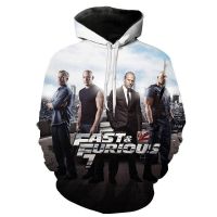 Fast &amp; Furious-Sudadera con capucha y estampado 3D para hombre y mujer, jersey de gran tamaño a la moda, ropa de calle para niño y niña, abrigo, novedad de 2023