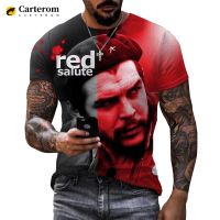 Che Guevara 3D T-shirt Cuban Revolutionary Leader World Celebrity Free Fighter Printed T Shirt Streetwear Tops Mens Clothing