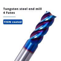 HRC65 4Flutes Carbide End Mill เครื่องตัดโลหะผสมคาร์ไบด์ทังสเตนเหล็ก EndMillS CNC เครื่องมือตัดสําหรับสแตนเลส