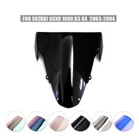 Black Motorcycle Windshield Windscreen Air Wind Deflector ABS For Suzuki GSXR 1000 GSXR1000 K3 K4 2003 2004