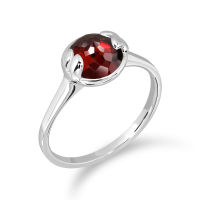 MIZUCHOL แหวนพลอยเสริมดวงวันเสาร์ Lucky Me Red Garnet Ring