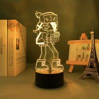 ◐☸ 3d Led Lamp Game Friday Night Funkin Ruv Figure for Kids Bedroom Decorative Light Child Birthday Gift Desk Led Night Light FNF