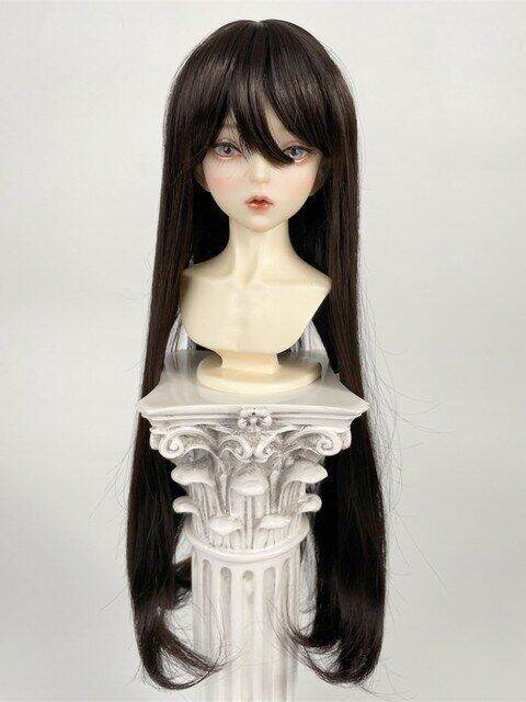 bjd-วิกผม-milk-slik-ผมตรงยาวสำหรับ1-3-sd-gold-winered-black-วิกผมสีน้ำตาล-doll-accessories