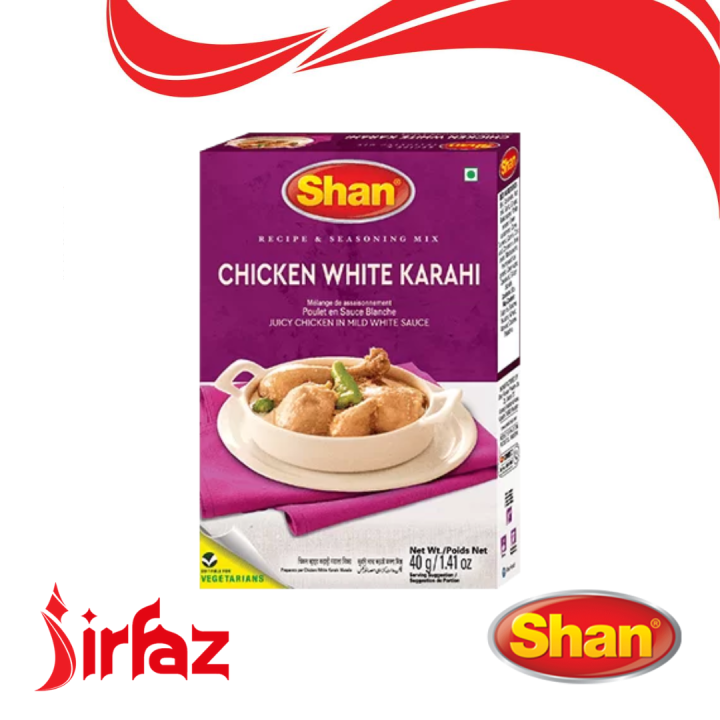 12x Shan Masala Chicken White Karahi Mix 40g Lazada