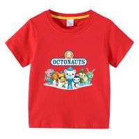 OCTONAUTS ชายหญิงแขนสั้น Tshirt เสื้อผ้าเด็กฤดูร้อนผ้าฝ้ายแขนสั้น Boy Girl Bottoming เสื้อ Top