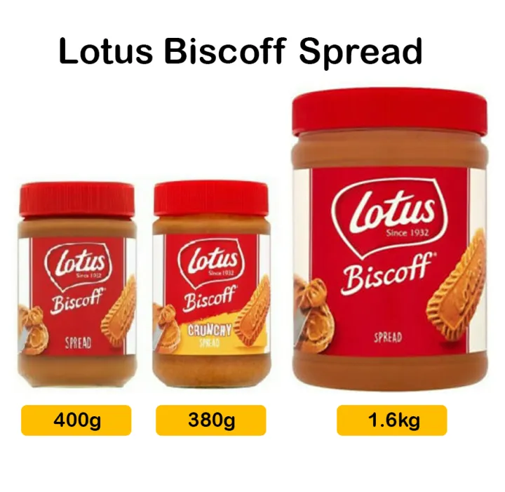 Lotus Biscoff Spread Smooth 400g & 1.6kg | Lotus Biscoff Crunchy Spread ...