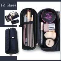 ?F2 พร้อมส่ง?กระเป๋าแปรงแต่งหน้าแฟชั่น ผ้าไนลอนกันน้ำ สีพื้น 3 สี