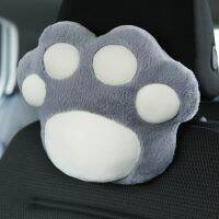 gthrrftdb Comfort Car Plush Headrest Cute Cat Paw Auto Neck Pillow Stylish Car Interior Accessories For Female Fast Shipping