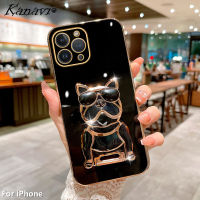 เคสโทรศัพท์ Kanavi สำหรับ iPhone 14 13 12 11 Pro Max 14 Plus 13 12 Mini XS Max XR XS X 8 7 Plus SE 2020เคสโทรศัพท์มือถือใหม่เคสโทรศัพท์มือถือแบบตรงหรูหราเคลือบซิลิโคน