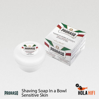 Proraso Shaving Soap in a Bowl, Sensitive Skin, 5.2 Oz สบู่ โกนหนวด