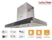 เครื่องดูดควัน ใบพัดอัลลอยด์ กำลังการดูด 1200 ลบ.ม ต่อชั่วโมง  Lucky flame RG-981T