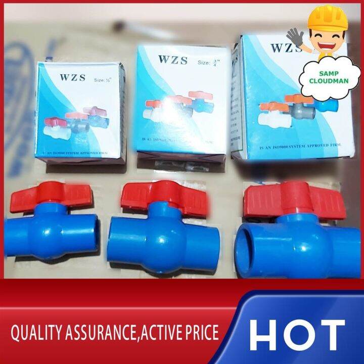 【Kailangan】 PVC Ball Valves 1/2 3/4 or 1 11/2 2 Blue Gate Valve Shower Valves Plastic Ball