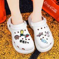 Platform Sandals Women Slippers Summer Thick-Soled Increased Non-Slip High-Heeled  Holes Shoes Beach Shoes Insole 6Cm