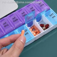 14 Grids 7 Days Weekly Pill Case Medicine Tablet Dispenser Organizer Pill Box Splitters Pill Storage Organizer Container