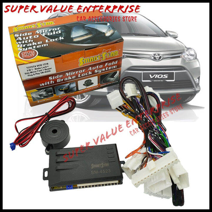 Toyota Vios 1418 Brake Lock System Side Mirror Auto Fold Module Plug