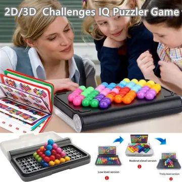 Gift Bead Puzzler Smart Game Building 2D 3D Educational Toy IQ Puzzle Logic