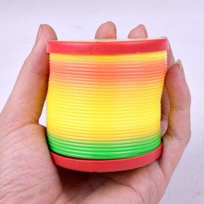 Colorful rainbow circle childrens toys